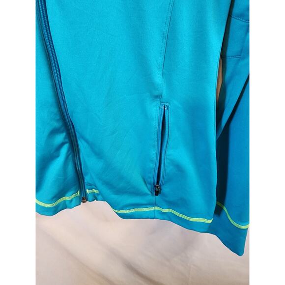 UNDER ARMOUR All Season Zip Up Blue Green Running Jacket Womens Small - Picture 7 of 8
